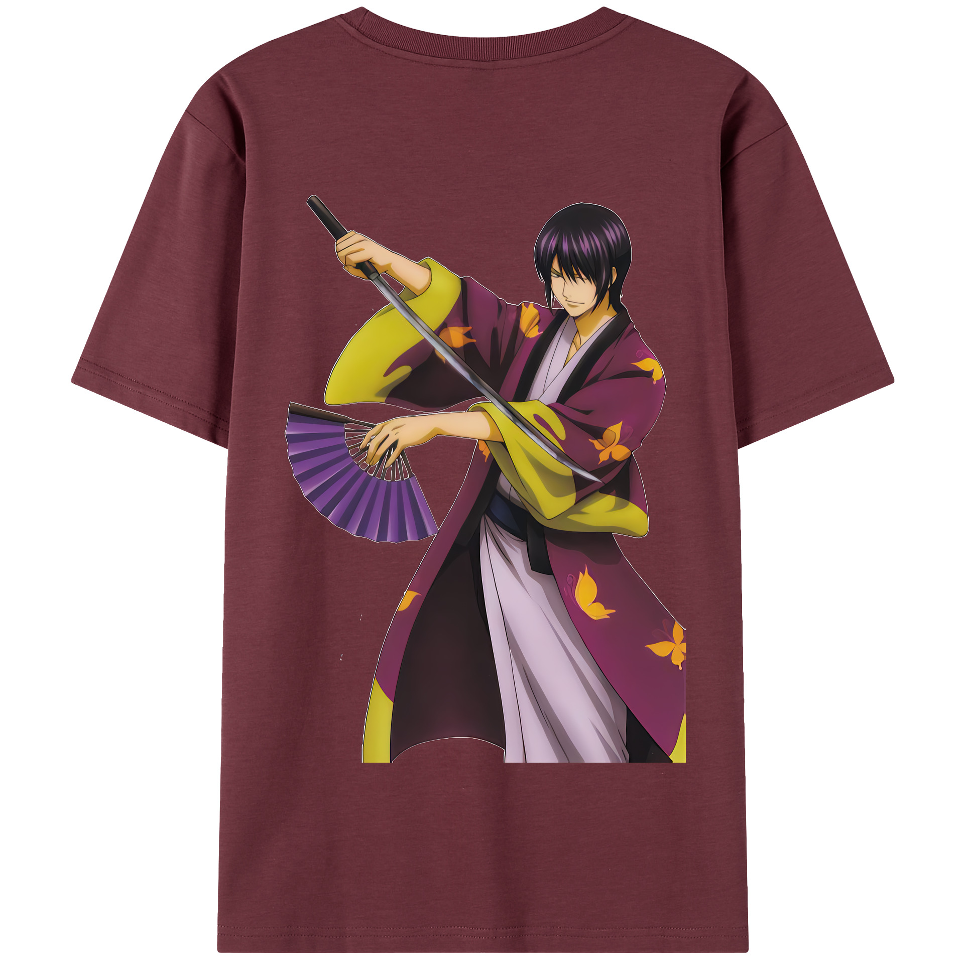 （画像用） ぎんたま 坂田銀時（さかたぎんとき） 神楽 志村新八（しむら しんぱち） GINTAMA Sakata Gintoki Kagura Shimura Shinpachi 綿100％半袖Tシャツ（背面プリント）